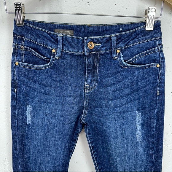 Mango Size 28 Uptown Slim Fit Push Up Distressed Stretch Jeans - Picture 2 of 13